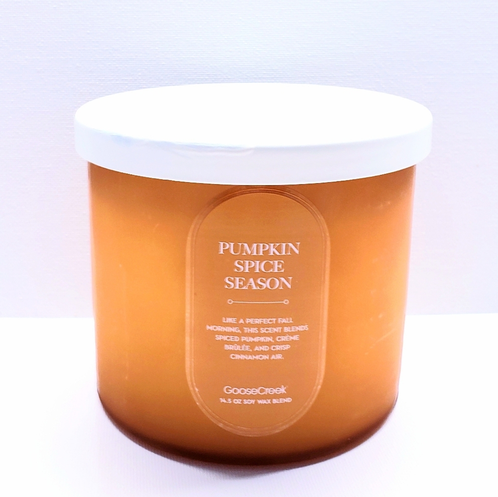 Goose Creek PUMPKIN SPICE SEASON Large 3-Wick Scented Candle, 14.5 Oz